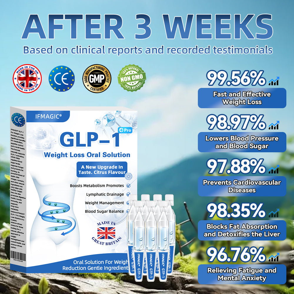 IFMAGIC® GLP-1 Pro Weight Loss Oral Solution👩⚕️One dose a day — see results in 7 days🔥Suitable for obesity, cardiovascular diseases, diabetes, sleep apnea, high cholesterol and blood lipids, joint problems, and various other conditions💎