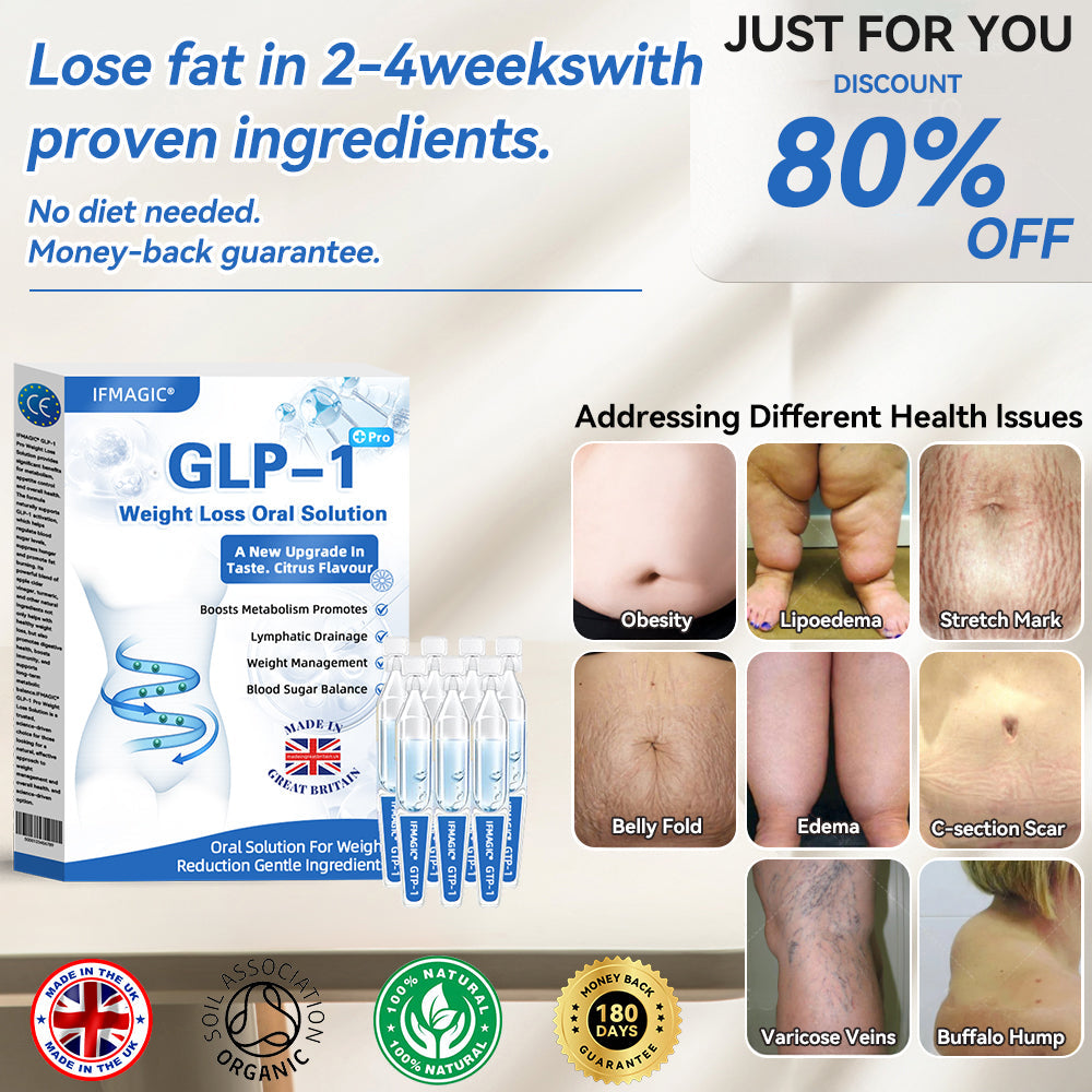 IFMAGIC® GLP-1 Pro Weight Loss Oral Solution👩⚕️One dose a day — see results in 7 days🔥Suitable for obesity, cardiovascular diseases, diabetes, sleep apnea, high cholesterol and blood lipids, joint problems, and various other conditions💎