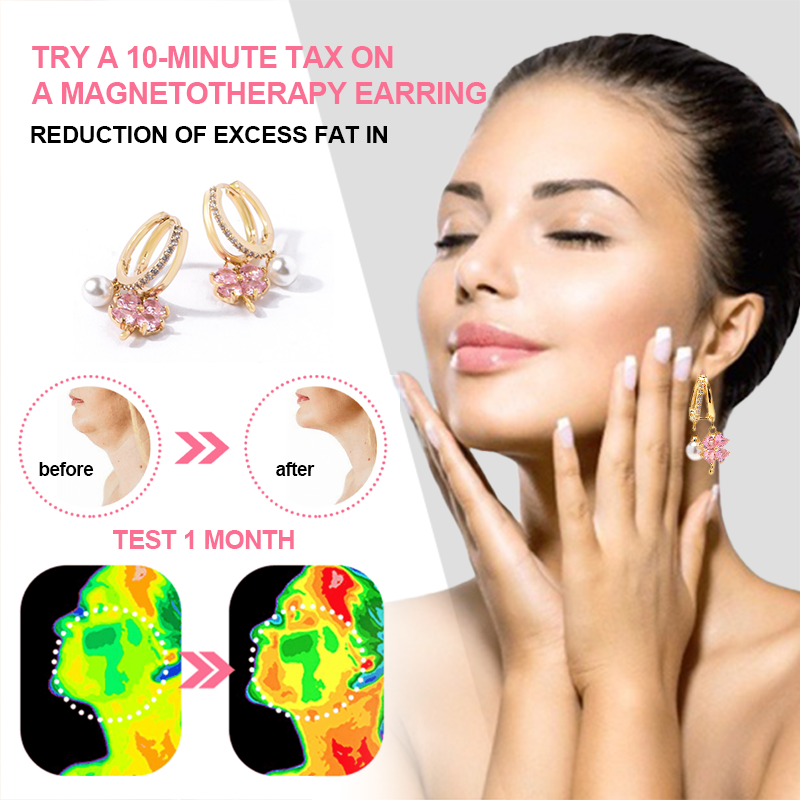 (🔥 Last Day Sale - 80% Off) CZTICLE™ Toxin Absorbing Color-Changing Garnet Titanium Alloy Ion Lymphatic Magnetic Therapy Earrings🎄