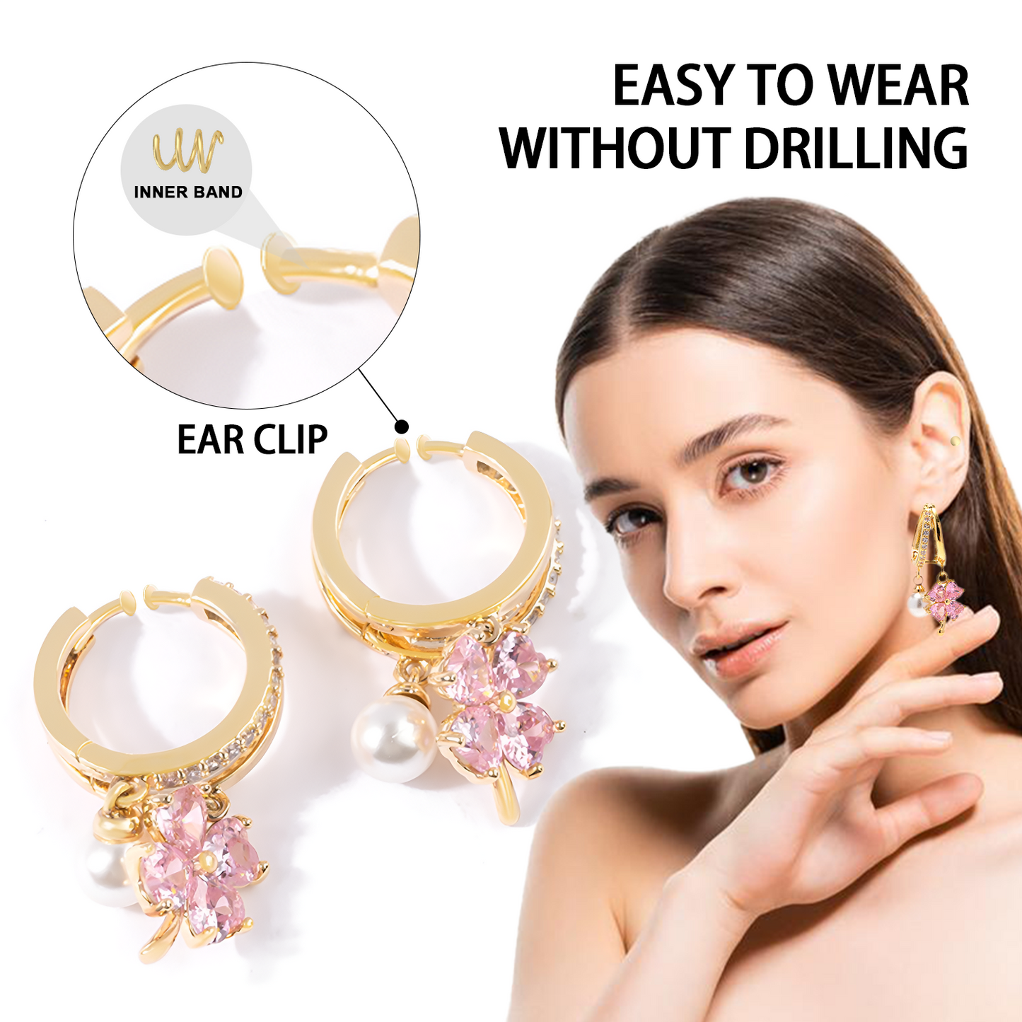 (🔥 Last Day Sale - 80% Off) CZTICLE™ Toxin Absorbing Color-Changing Garnet Titanium Alloy Ion Lymphatic Magnetic Therapy Earrings🎄