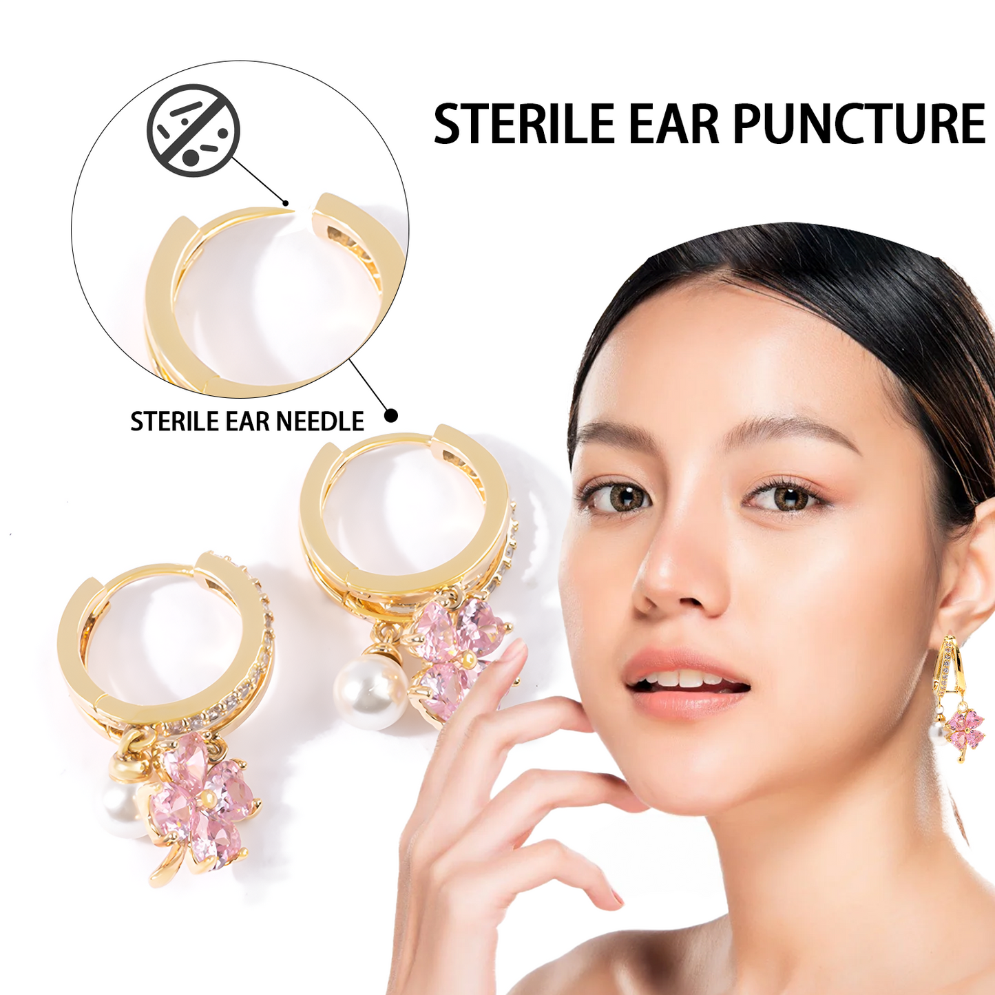 (🔥 Last Day Sale - 80% Off) CZTICLE™ Toxin Absorbing Color-Changing Garnet Titanium Alloy Ion Lymphatic Magnetic Therapy Earrings🎄