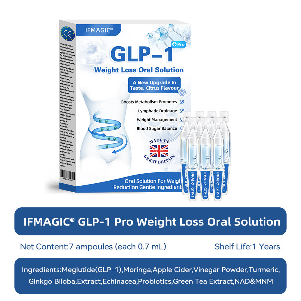 IFMAGIC® GLP-1 Pro Weight Loss Oral Solution👩⚕️One dose a day — see results in 7 days🔥Suitable for obesity, cardiovascular diseases, diabetes, sleep apnea, high cholesterol and blood lipids, joint problems, and various other conditions💎