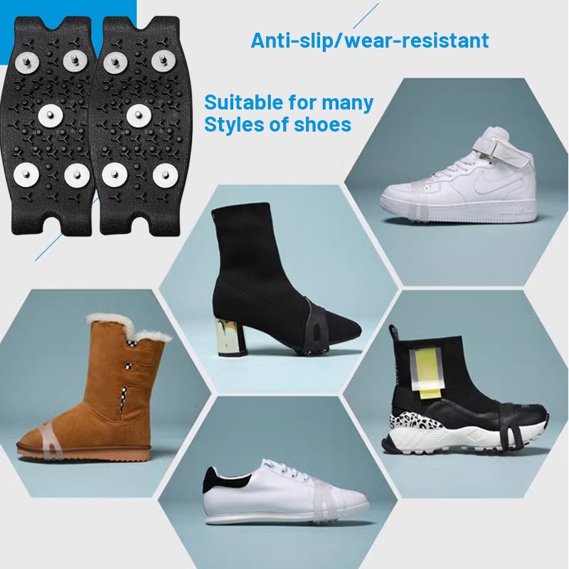 (🎅CHRISTMAS HOT SALE-49% OFF)💡Manganese steel spikes anti-slip shoe covers & BUY MORE SAVE MORE