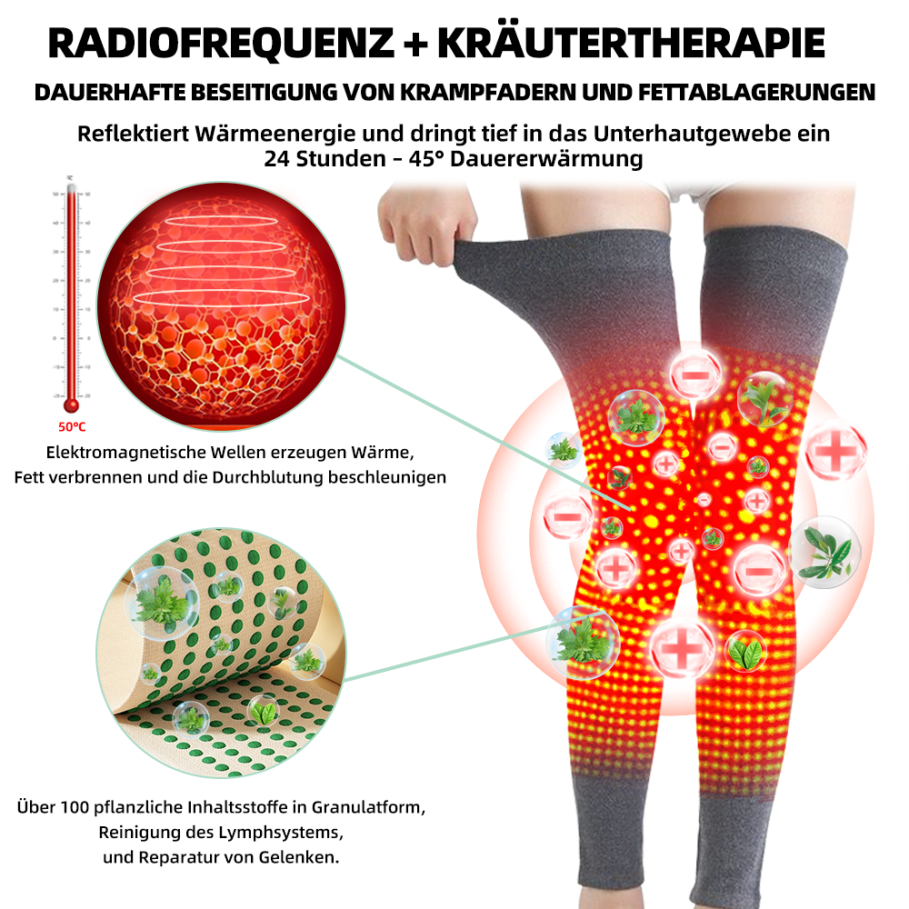 đ RFMediTherm⢠Radiofrequente Kräuter-Thermo-Kniebandage(Von RKI-Experten empfohlen - Geeignet fĂźr alle Beinleiden)