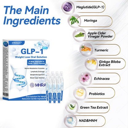 𝐈𝐅𝐌𝐀𝐆𝐈𝐂® 𝐆𝐋𝐏-𝟏 𝐏𝐫𝐨 𝐖𝐞𝐢𝐠𝐡𝐭 𝐋𝐨𝐬𝐬 𝐎𝐫𝐚𝐥 𝐒𝐨𝐥𝐮𝐭𝐢𝐨𝐧✅ Visible results in 7 days, no side effects, suitable for all age groups💎