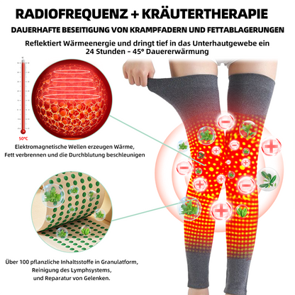 🎄 RFMediTherm™ Radiofrequente Kräuter-Thermo-Kniebandage(Von RKI-Experten empfohlen - Geeignet für alle Beinleiden)